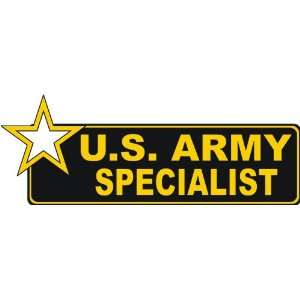  United States Army Specialist Bumper Sticker Decal 6 