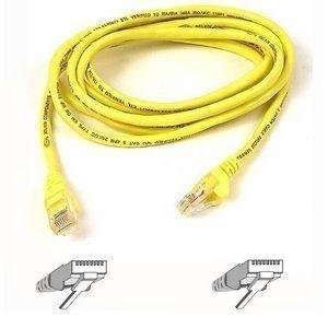  Belkin 15ft Yellow Fast CAT5E Patch Cord Snagless 
