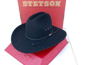 Stetson Cowboy Hat 4X Beaver Fur Felt Tyler Black  