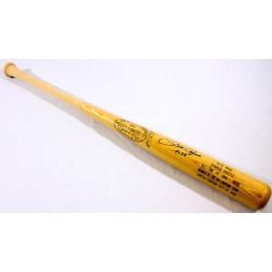     with 4256 Inscription   Autographed MLB Bats