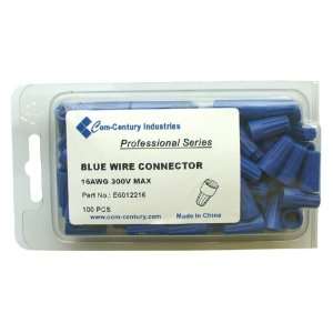  Blue Wire Connector 16AWG 300V Max,Pak 100 Electronics