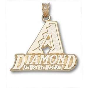 Arizona Diamondbacks Solid 10K Gold A Logo 3/4 Pendant  