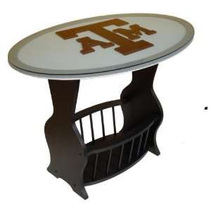  Fan Creations C0537 Texas A&M Glass End Table