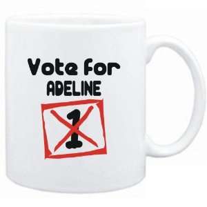 Mug White  Vote for Adeline  Female Names Sports 