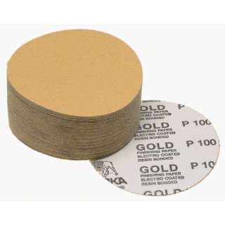  Mirka 5 Inch No Hole Adhesive Sanding Discs   100 Pack 