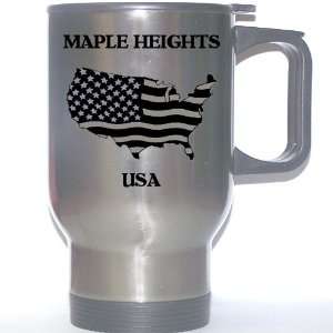  US Flag   Maple Heights, Ohio (OH) Stainless Steel Mug 