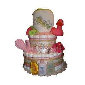 Sweet Pea Bath Diaper Cake