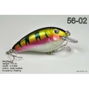   /Pink Fat Crankbait Fishing Lure for Northern Pike
