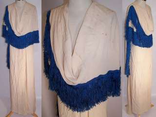 Vintage 1930s Edna M Henderson Designer Beverly Hills Silk Fringe 