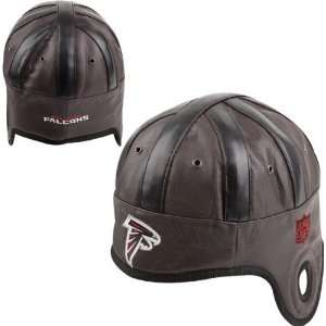  Atlanta Falcons Brown Faux Leather Helmet Hat Sports 