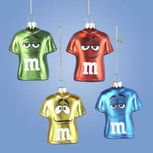  Pack of 6 Chocolate Shop Big M&M Face Glass T Shirt 
