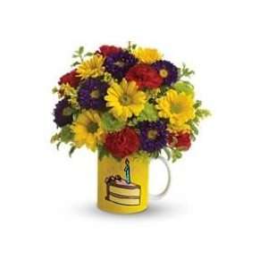  Hooray for Birthday Mug with Fresh Flowers Patio, Lawn & Garden