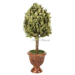  Boxwood Finial Topiary, Artificial Silk Plant, 2pcs