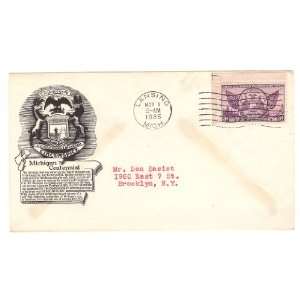 Scott #775 C.S. Anderson (41)First Day Cover; Cachet Seal of Michigan
