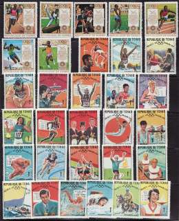 OLYMPIC POSTAGE STAMPS ~ C. sets ~ 1968 1972  
