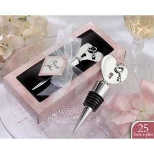  Key to my Heart Chrome Bottle Stopper in Personality Box 