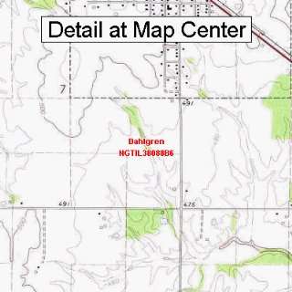  USGS Topographic Quadrangle Map   Dahlgren, Illinois 