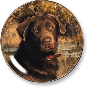   Wild Wings Sporting Dog Plates   Chocolate Lab Patio, Lawn & Garden
