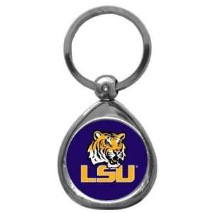 Set of 2 Louisiana State Fightin Tigers (LSU) High Polish Chrome Key 
