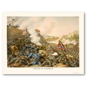  Battle of Franklin by Kurz and Allison 1864 Print