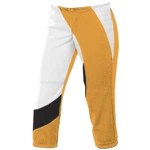 Womens Cyclone Stretch Polyester Softball Pants 64 GOLD 