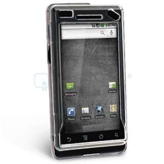   MOTOROLA DROID A855 CASE+CAR+HOME CHARGER+CABLE+LCD Accessory Bundle