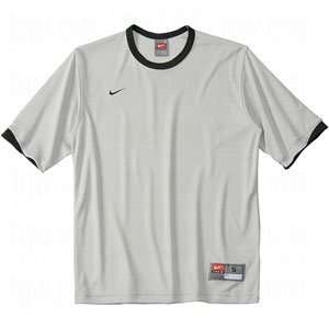  Nike Tiempo S/S Jersey   Mens   Silver/Black/Black Sports 