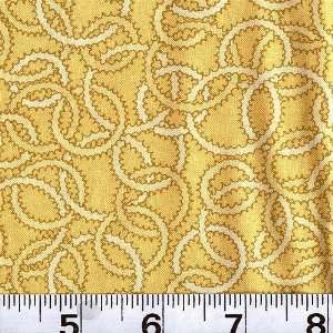  45 Wide Mendhi Loops Gold Fabric By The Yard Arts 