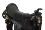 New 18 Black Australian Aussie Stock Saddle Horn Brass Stirrups Over 