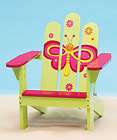   Childs Adirondack Pink Butterfly Chair Super Cute Beach WOW