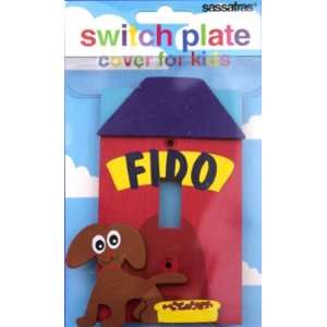  Sassafras Fido Puppy and Dog House Switch Plate Cover for 