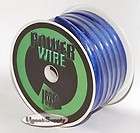   Bay 1/0 Gauge 50 Ft Wire Cable Blue Power Audio Battery IPCN10 50