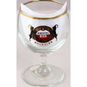 Vintage Dutch Barware Glass Beer Glass Amstel Bock 