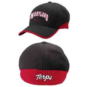 Nike Maryland Terrapins Black Players Hat  Sports 