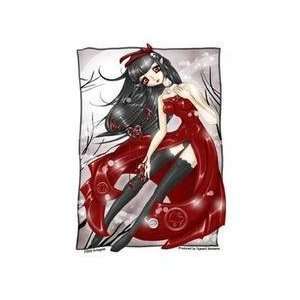  Dark Valentine Anime Girl by Krisgoat   Sticker / Decal 