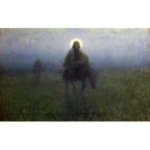     32 x 20 inches   Flight into Egypt 