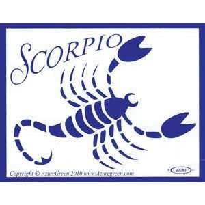  6 Pack Scorpio Bumper Sticker