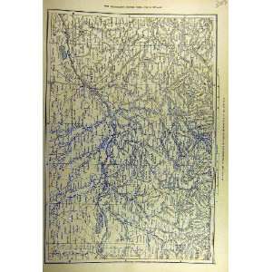  1877 War Map Bulgaria Danube Rahova Turtukai Print