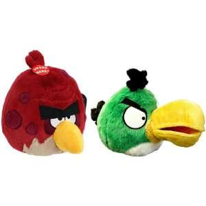  Angry Birds 8 Plush Toucan & Big Brother With Sound Set 