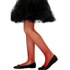  Red Fishnet Child Tights Small to Medium Toys & Games