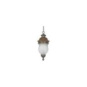 Luxor   3 Light   17   Hanging Lantern   W/ Satin Frost Glass  