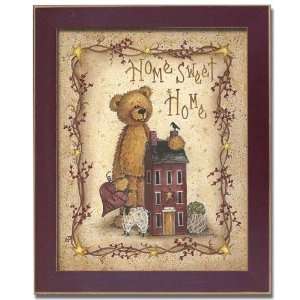  Home Sweet Sheep Linda Spivey Teddy Bear Framed Print 