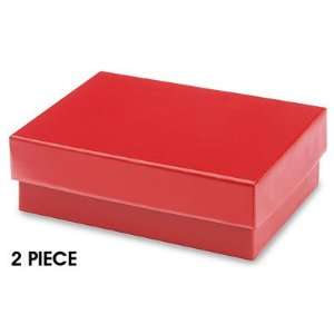  3 1/16 x 2 1/8 x 1 Red Gloss Jewelry Box