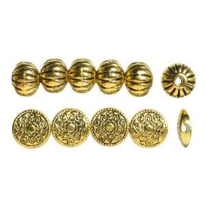   Gold Mixed Metal Bead   Jewelry Basics Metal Arts, Crafts & Sewing
