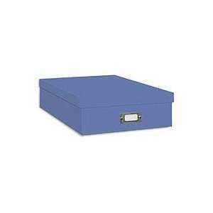   Box with Solid Color Exterior, 13.25W x 15L x 4H (Bright Sky Blue