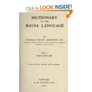  Dictionary Of The Hausa Language Charles H. (Charles 