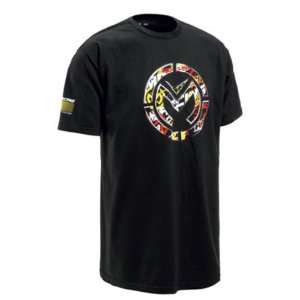  Moose Racing Mash Up T Shirt   Large/Black Automotive