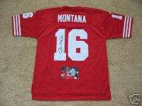 JOE MONTANA signed 49ers AUTHENTIC ReeBok T/B jersey  
