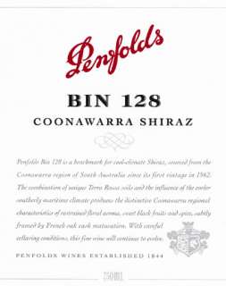Penfolds Bin 128 Coonawarra Shiraz 2002 