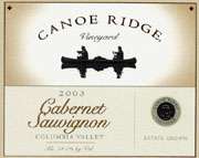 Canoe Ridge Cabernet Sauvignon 2003 